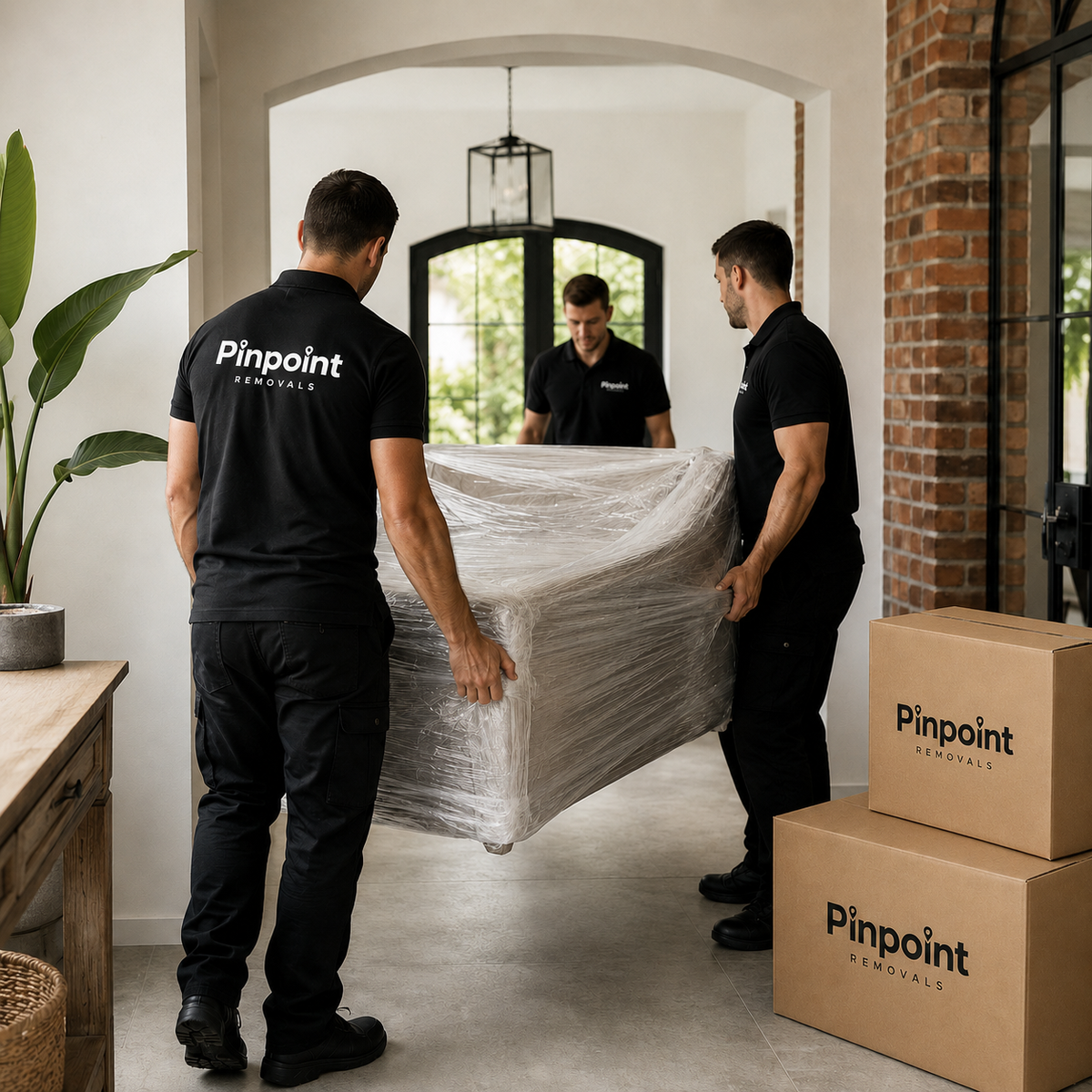 Professional removals team in Kingswinford handling a house move