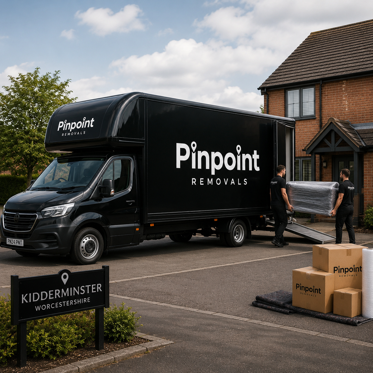 Professional removals company in Kidderminster with Pinpoint Removals
