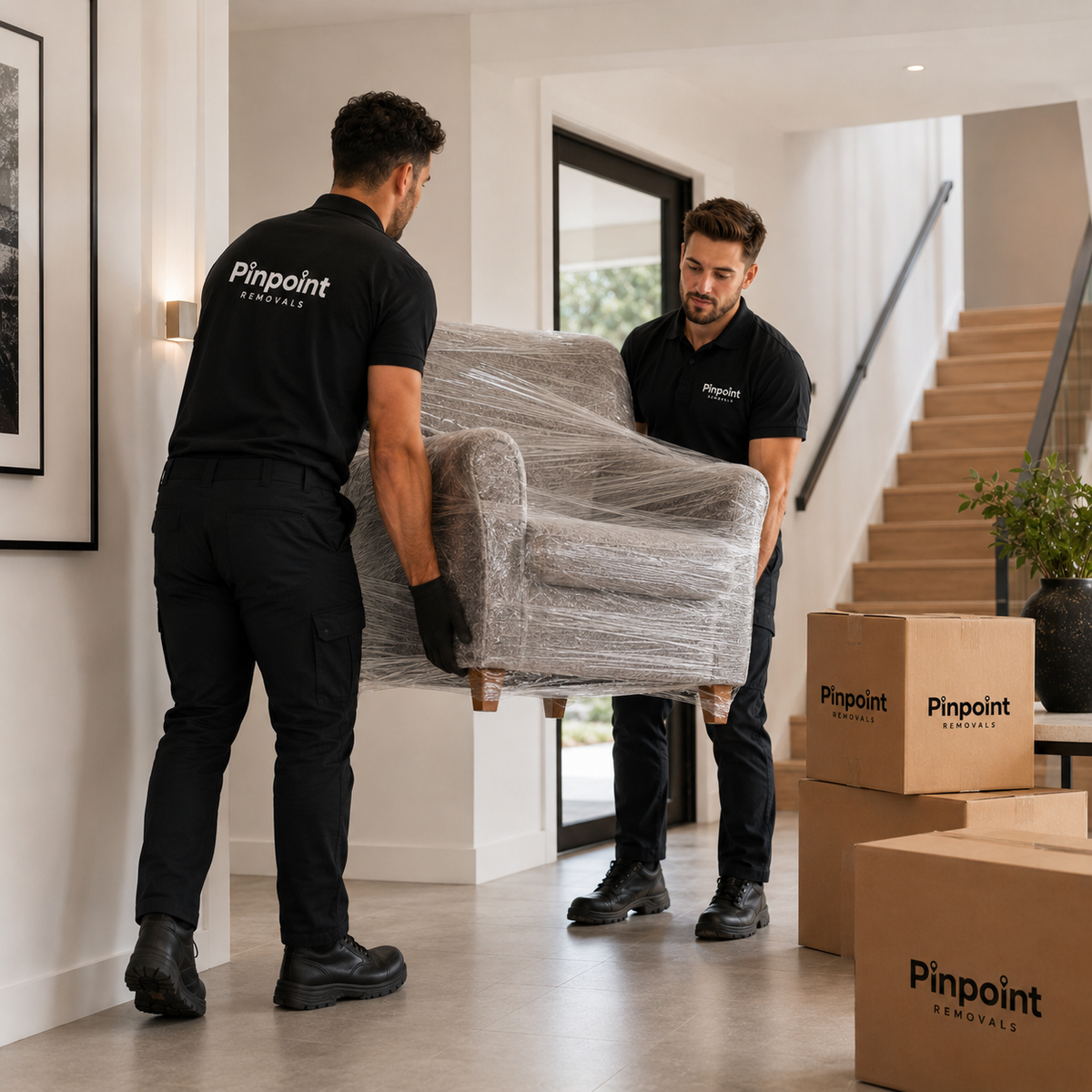 Professional removals team in Brierley Hill handling a house move